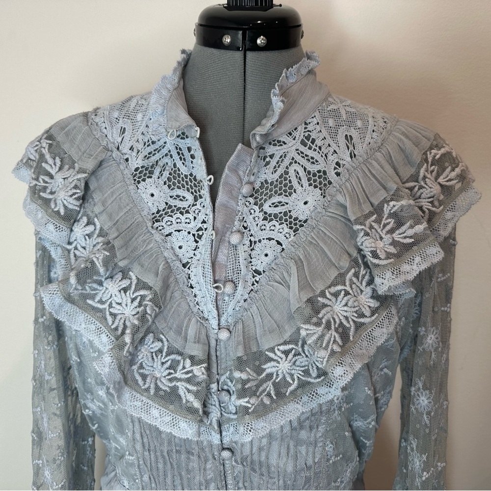 LOVESHACKFANCY
Trisha Lace Mini-Dress - Picture 4 of 15